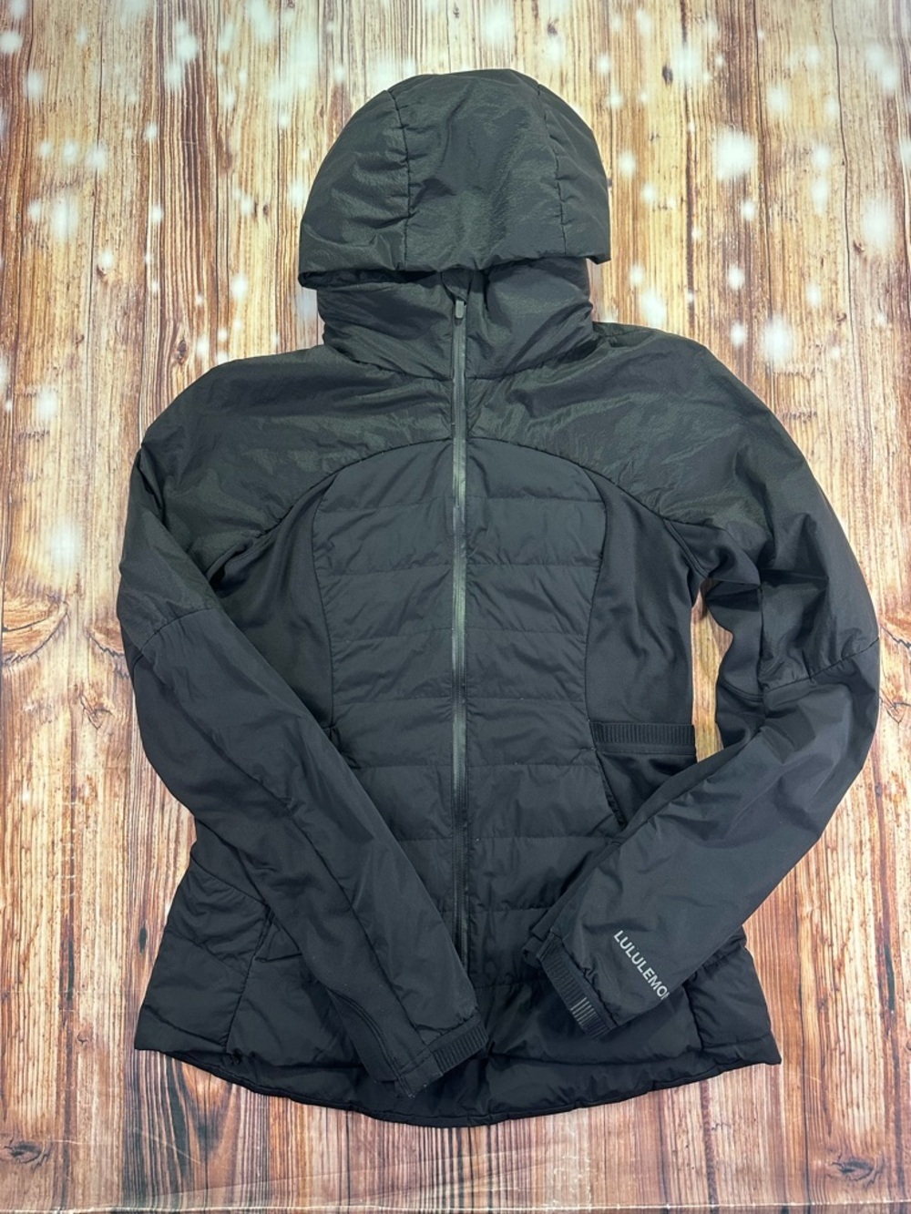 Lululemon Athletica Down for It All Black Puffer Jacket Size 8